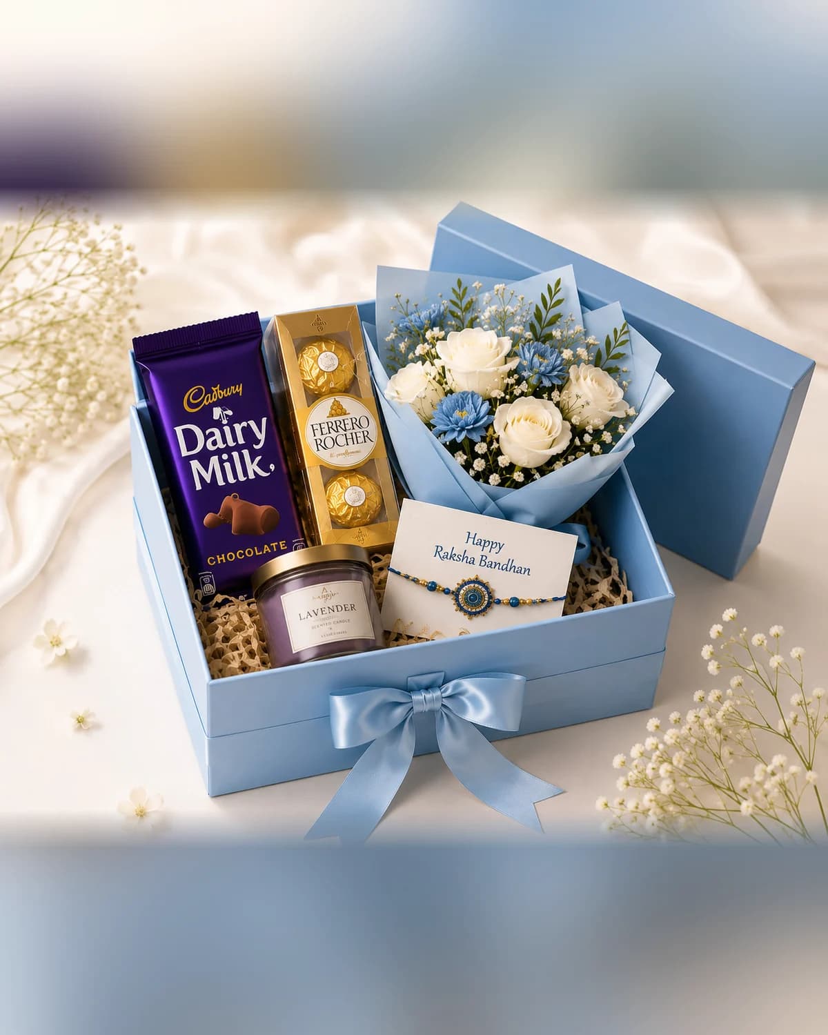 The Cornflower Rakhi Box