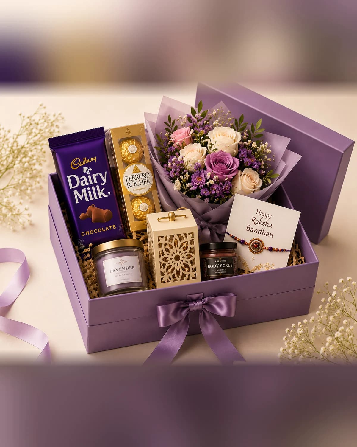 The Lilac Rakhi Box